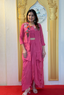 Rose Petal: Lucknowi Embroidered Georgette Anarkali Gown