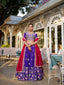 Vichitra Silk Wedding Lehenga Choli with Sequins & Thread Embroidery