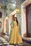 Sunlit Grace Pastel Yellow Moss Silk Chaniya Choli with Contrast Pistachio Dupatta